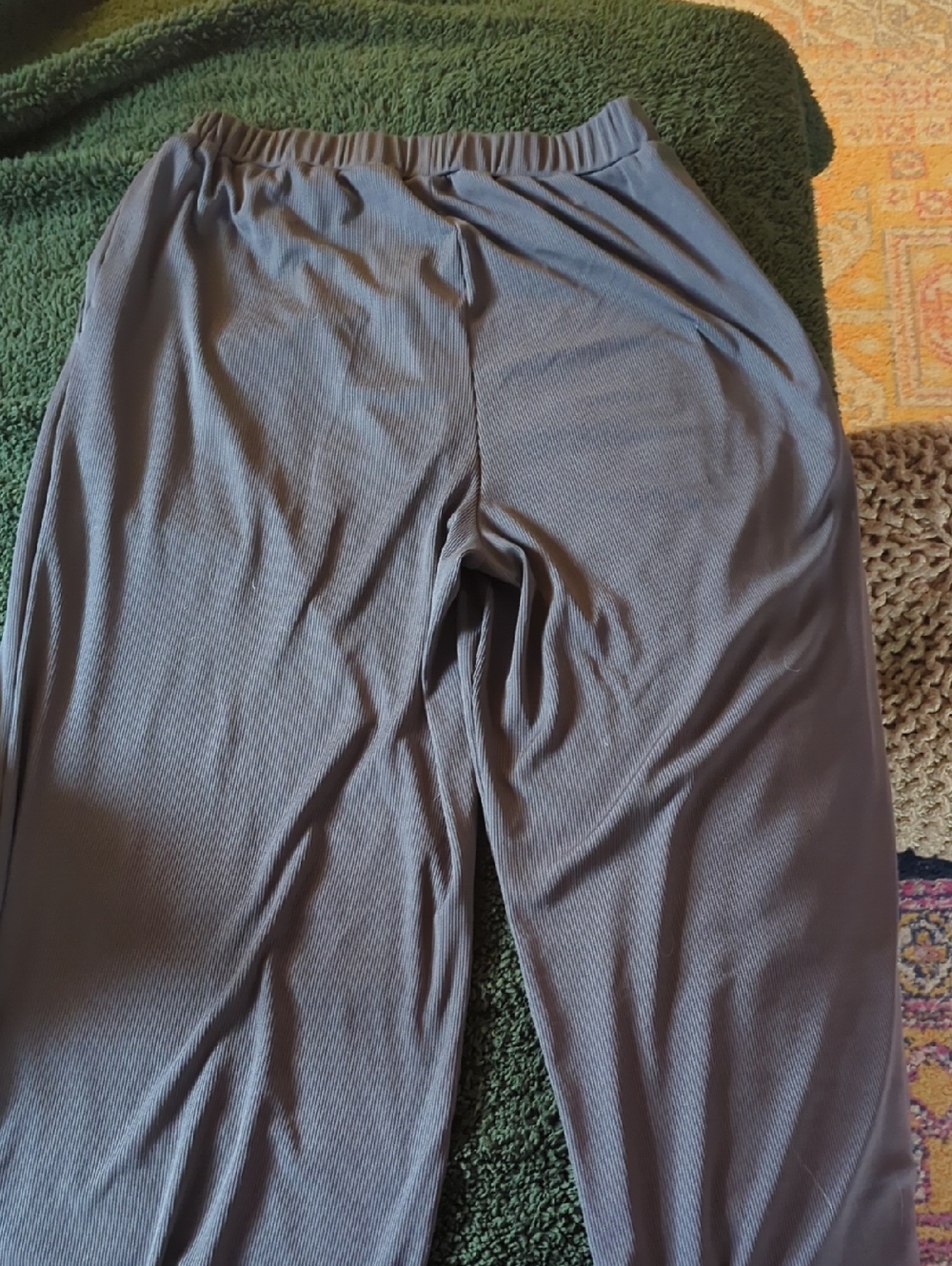 Cider Ribbed Wide Leg Pants